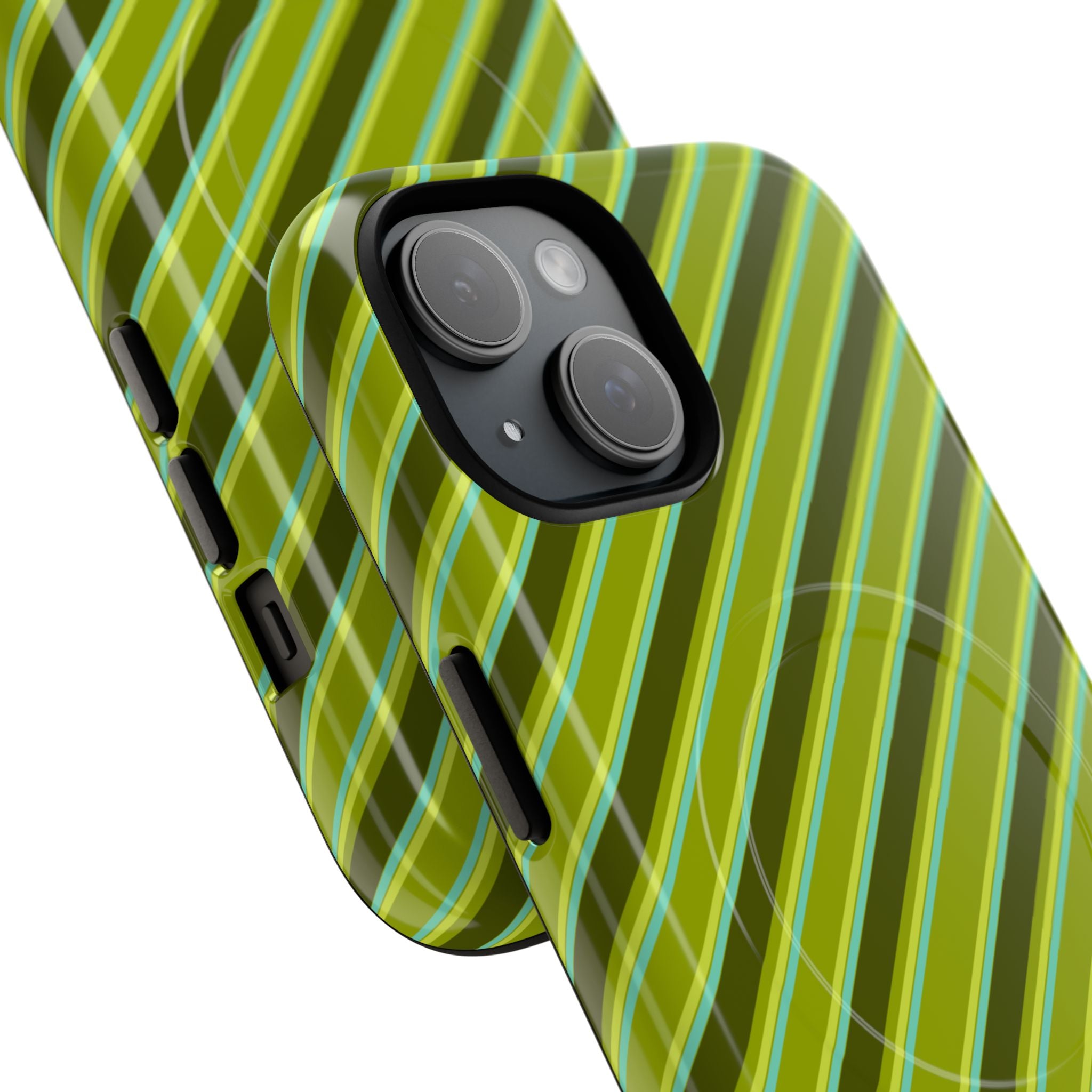 Angelina Stripes | Olive - MagSafe iPhone Case