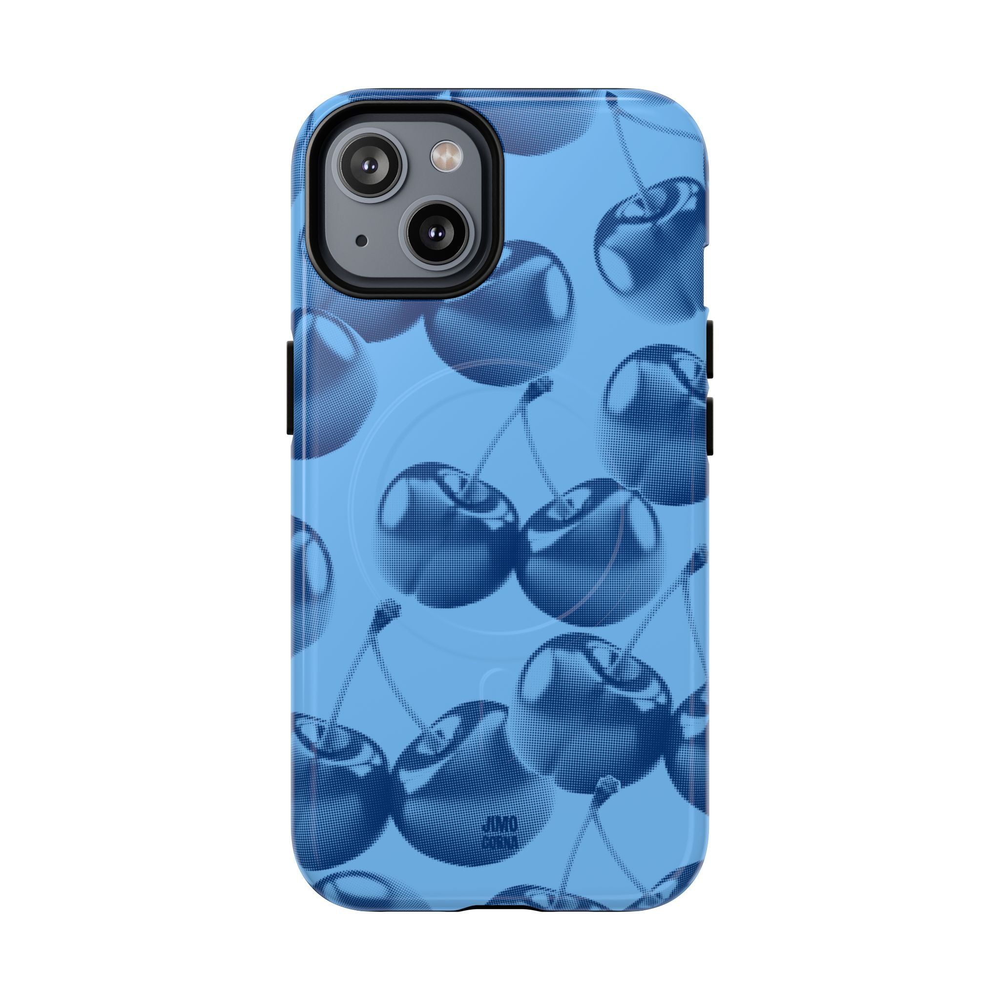 Blue Retro Cherries