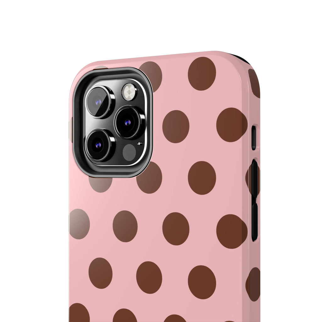 Big Polka Dot | Pink and Brown