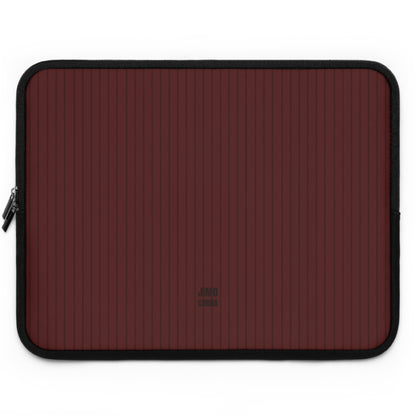 Red Cherry Soft Stripes Laptop Sleeve