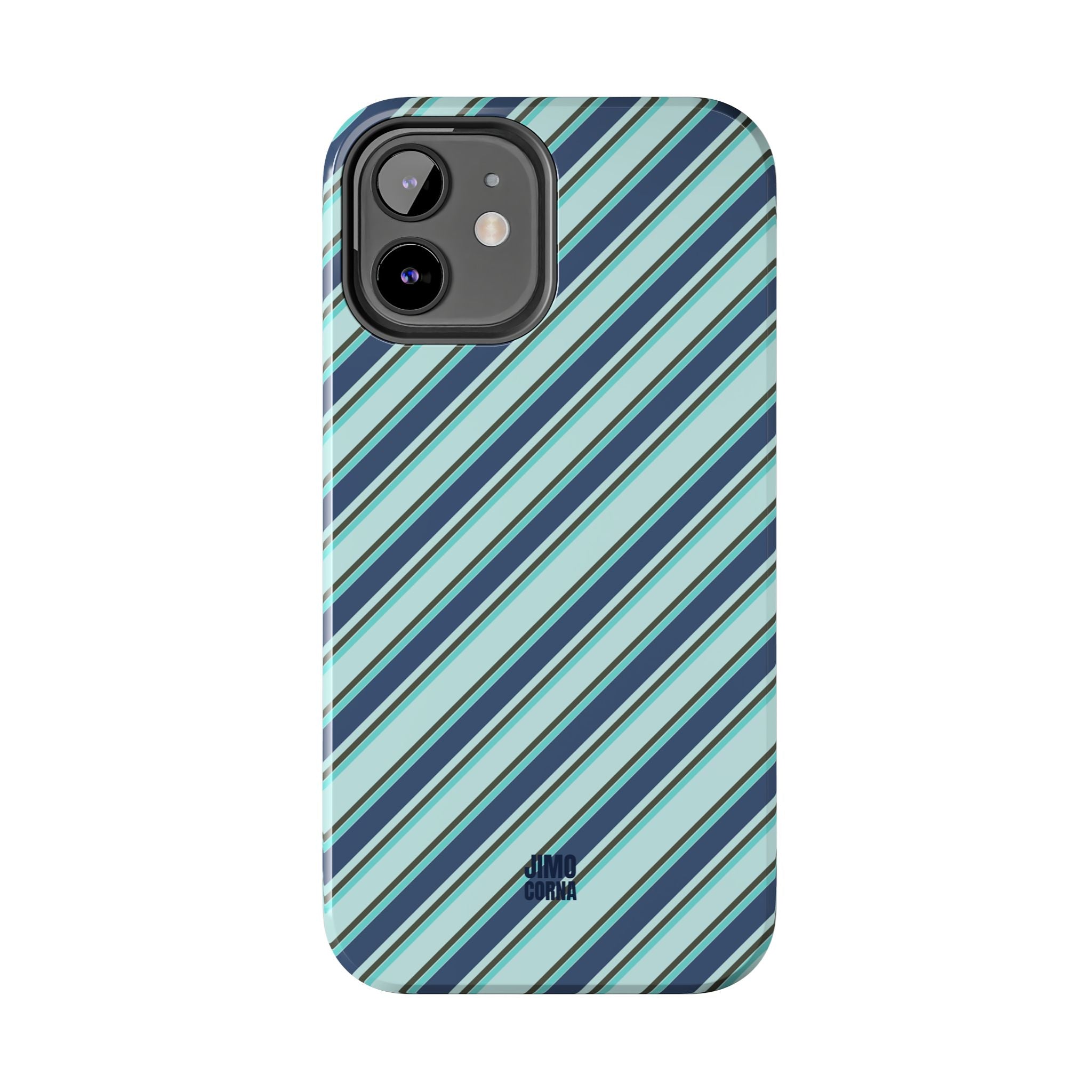 Angelina Stripes | Blue - iPhone Case