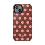 Big Polka Dot | Brown and Pink