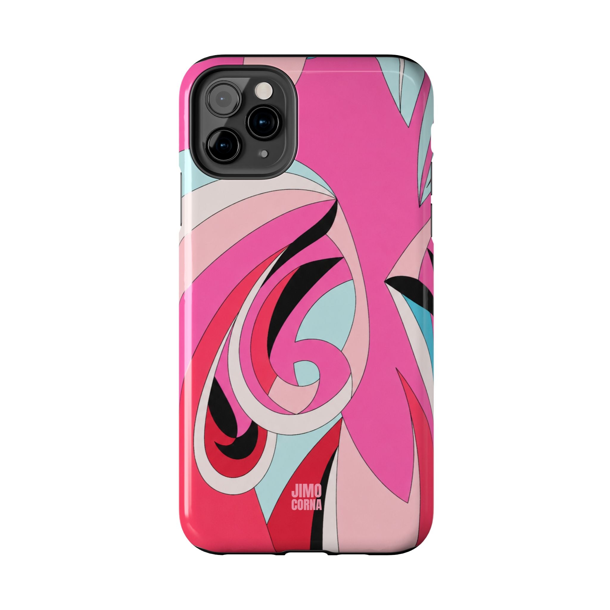 Pink Tropic Swirl iPhone Case