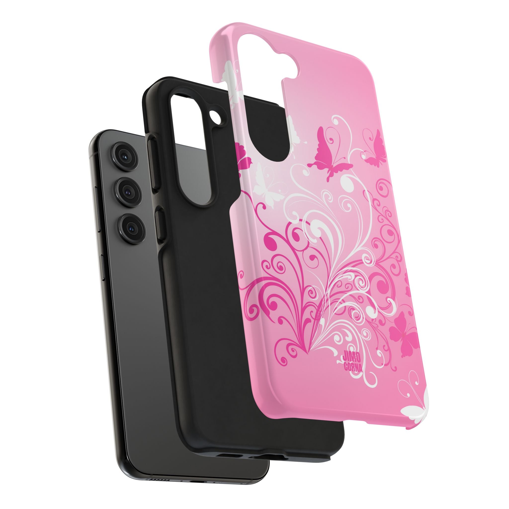 Pink Flutter Garden iPhone Case