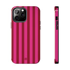 Strawberry Burst Bold Stripes
