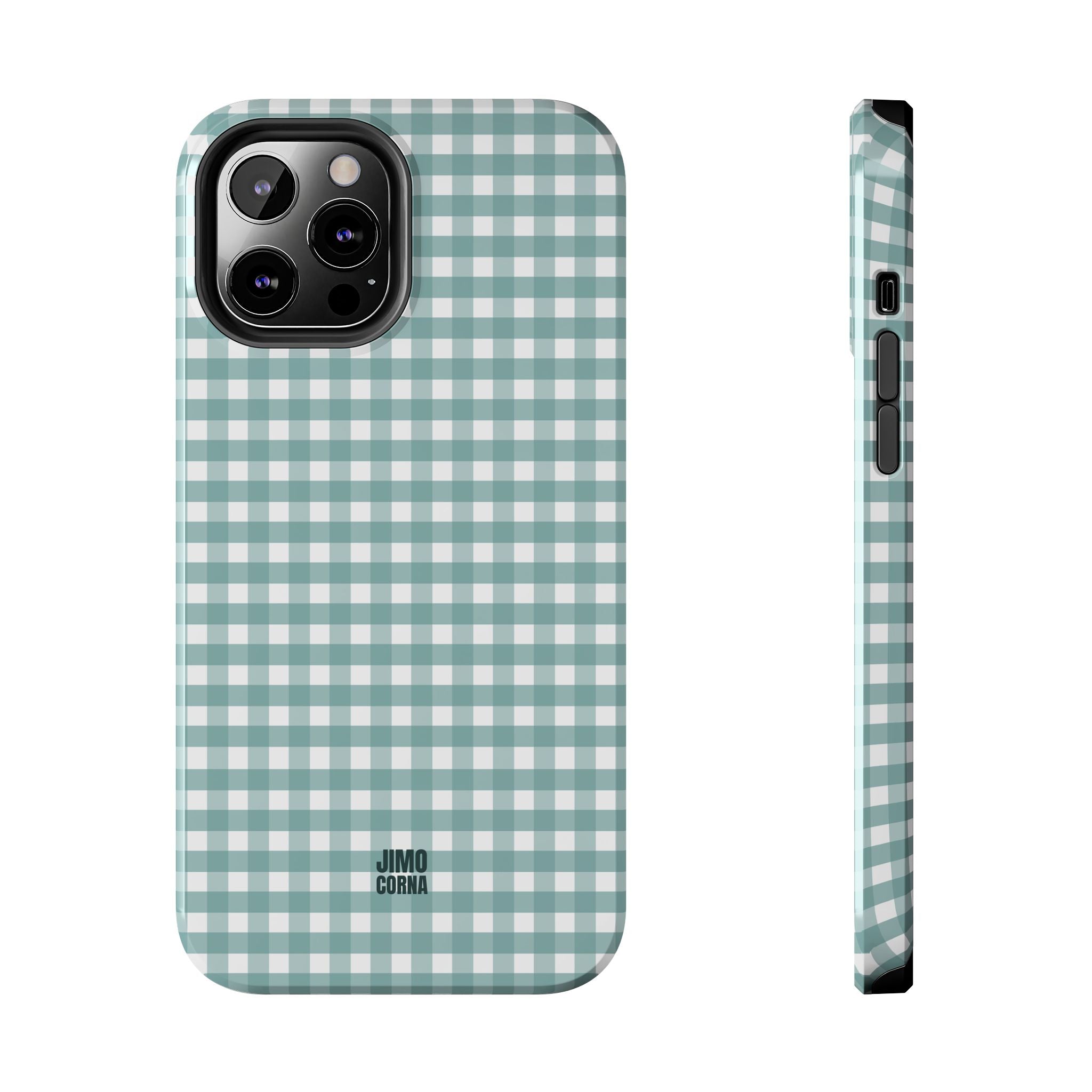 Farm Gingham iPhone Case | Blue