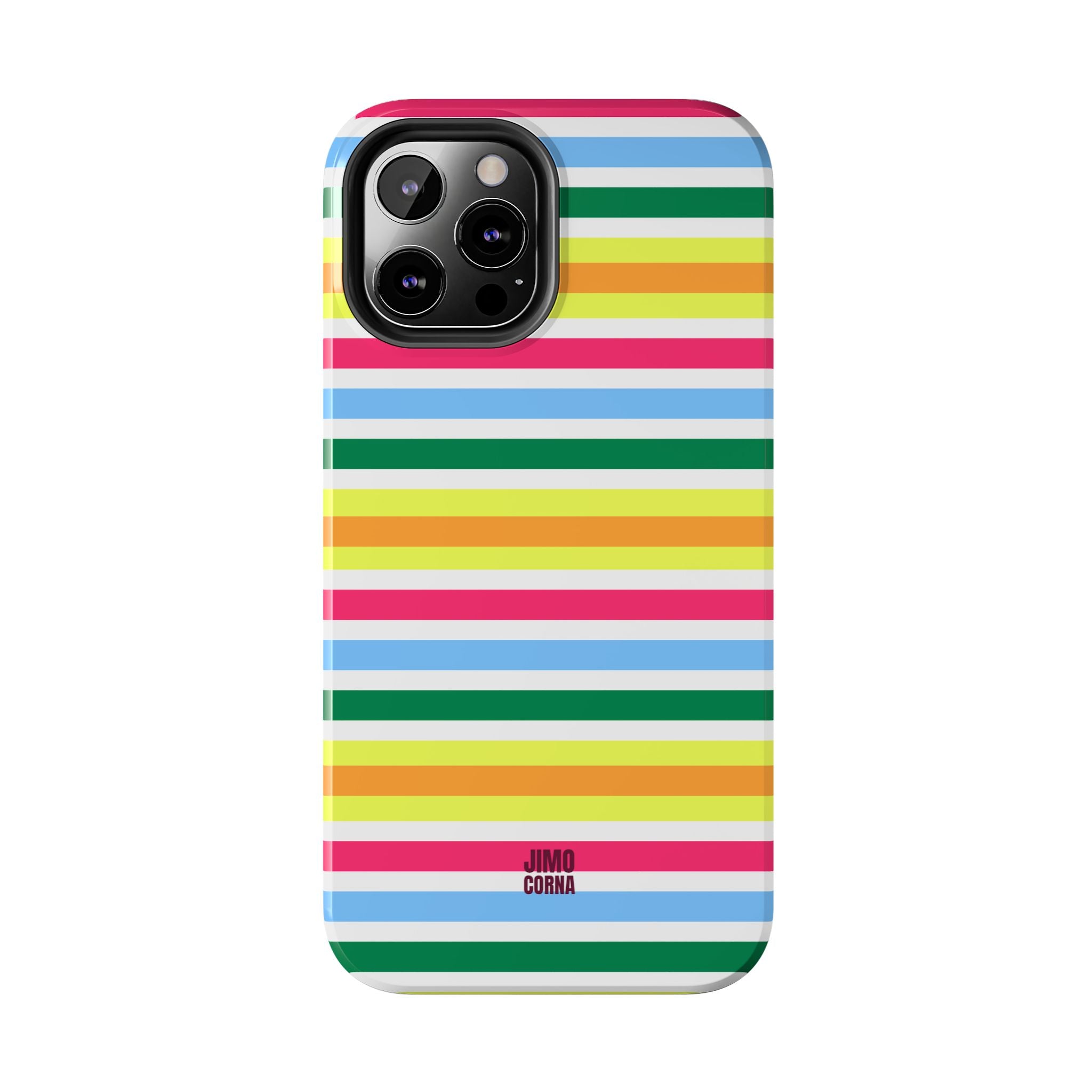 Rainbow Sorbet Stripe iPhone Case