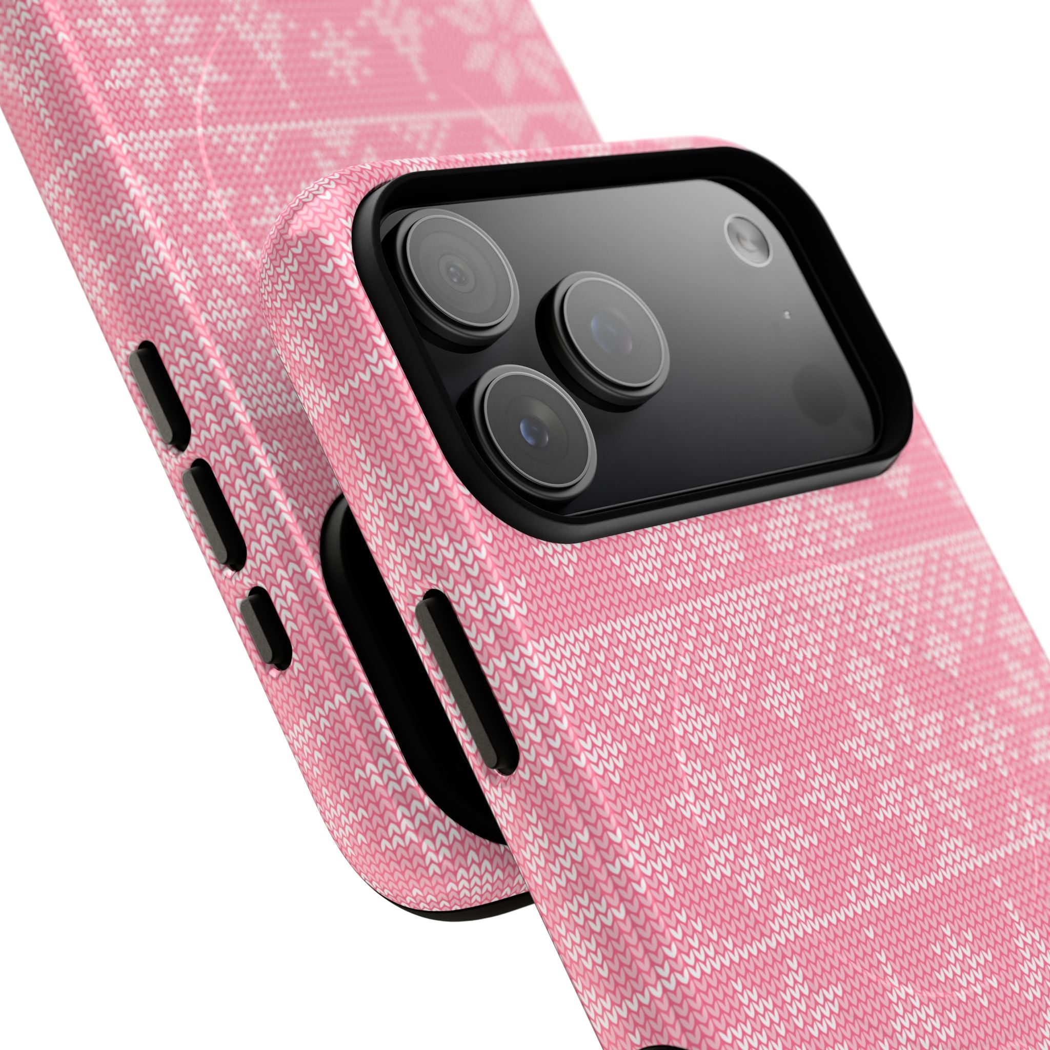 Holiday Knit | Pink MagSafe iPhone Case