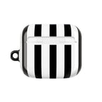 Bold Stripes AirPods Case | Black and White