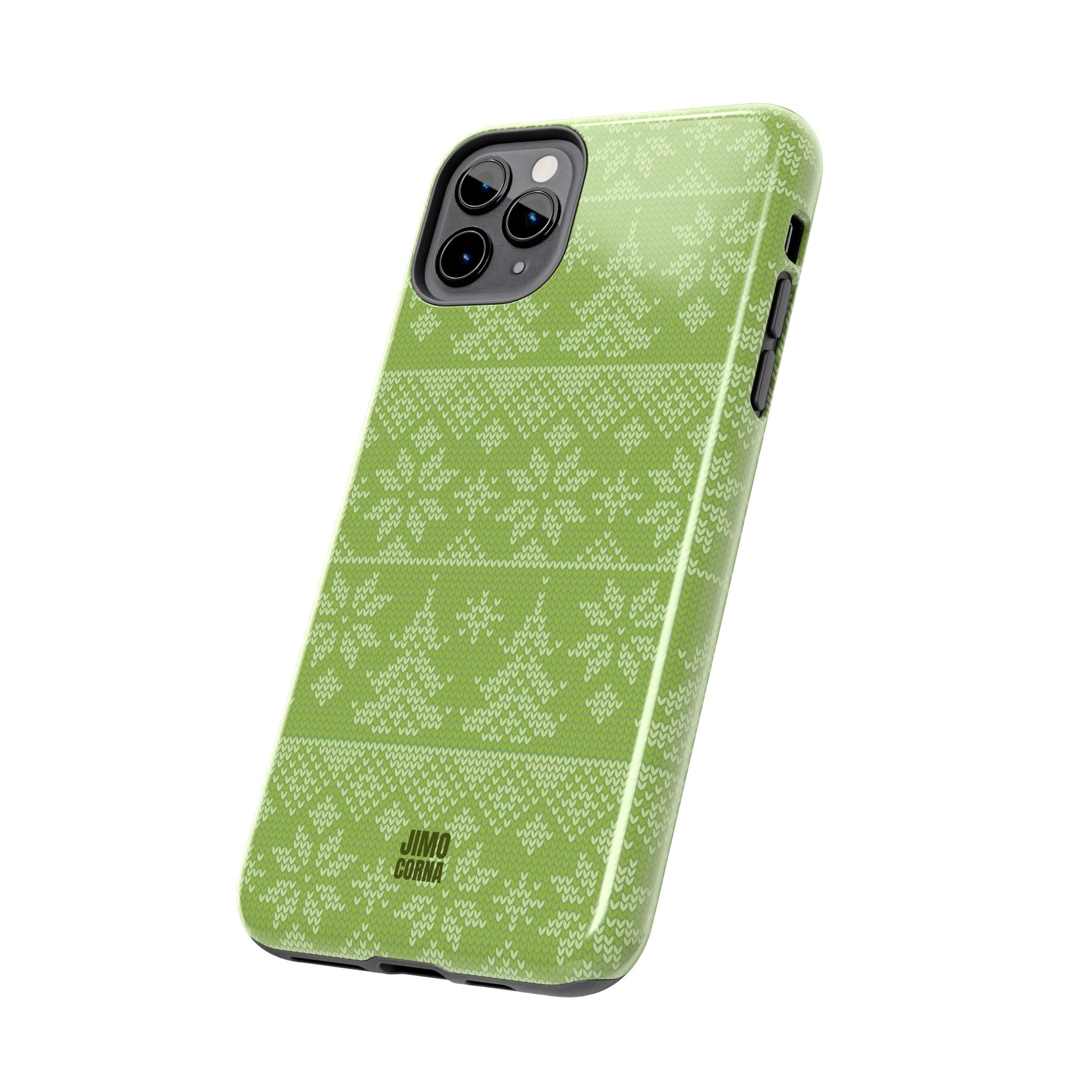 Holiday Knit | Green iPhone Case