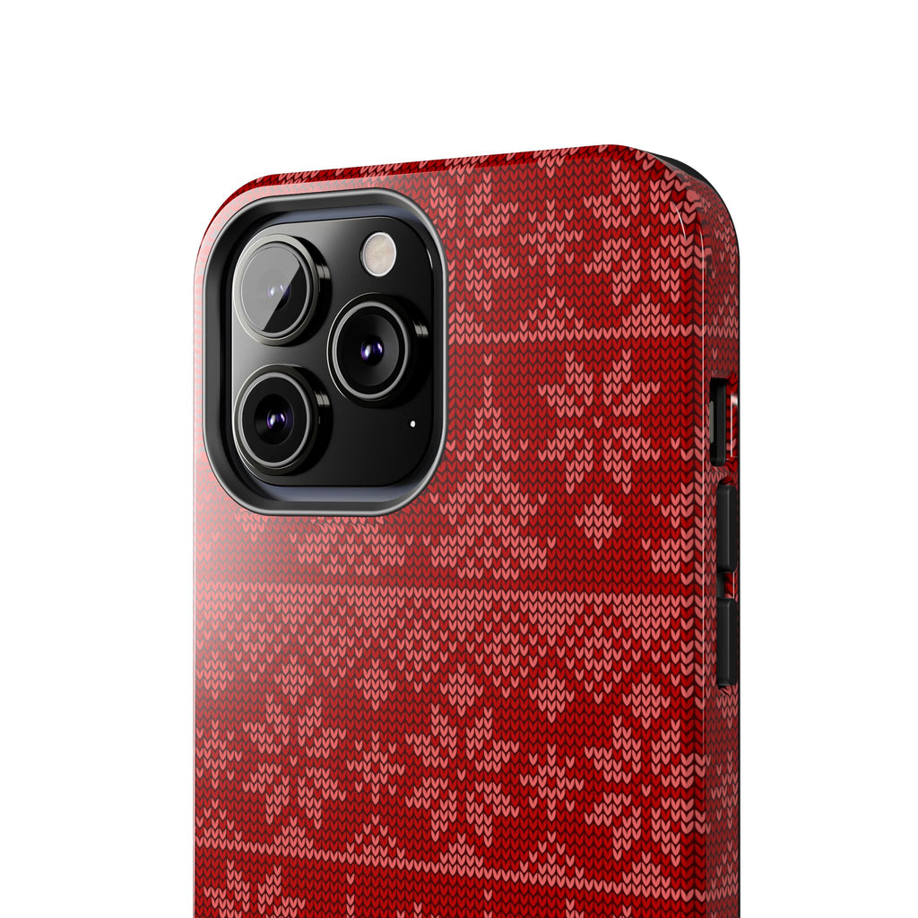 Holiday Knit | Red iPhone Case