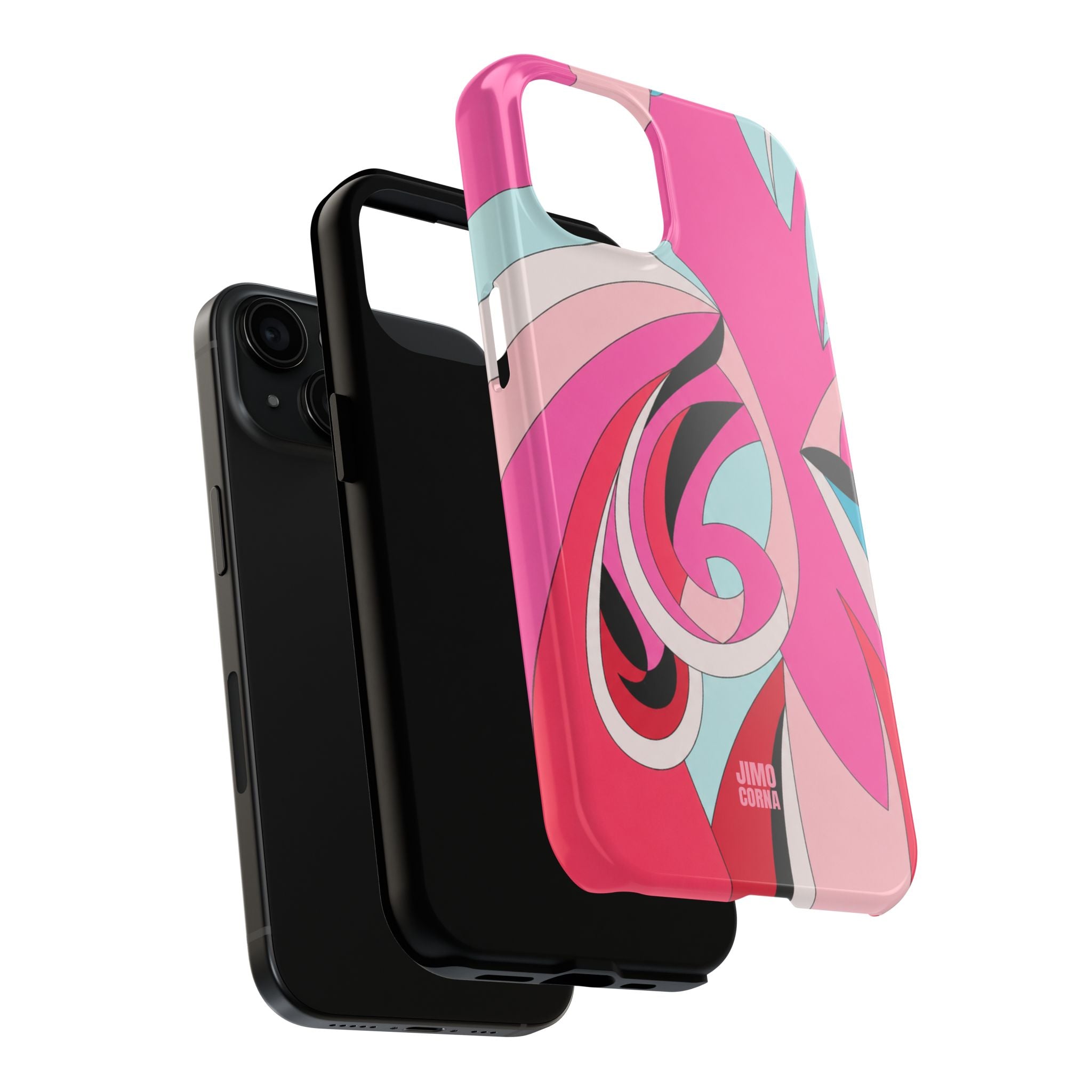 Pink Tropic Swirl iPhone Case