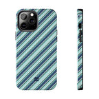 Angelina Stripes | Blue - iPhone Case