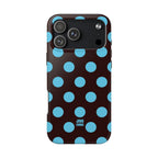 Big Polka Dot | Brown and Blue