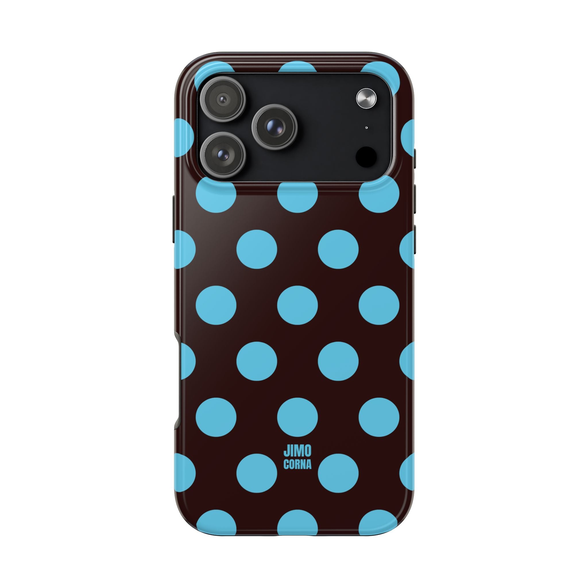 Big Polka Dot | Brown and Blue