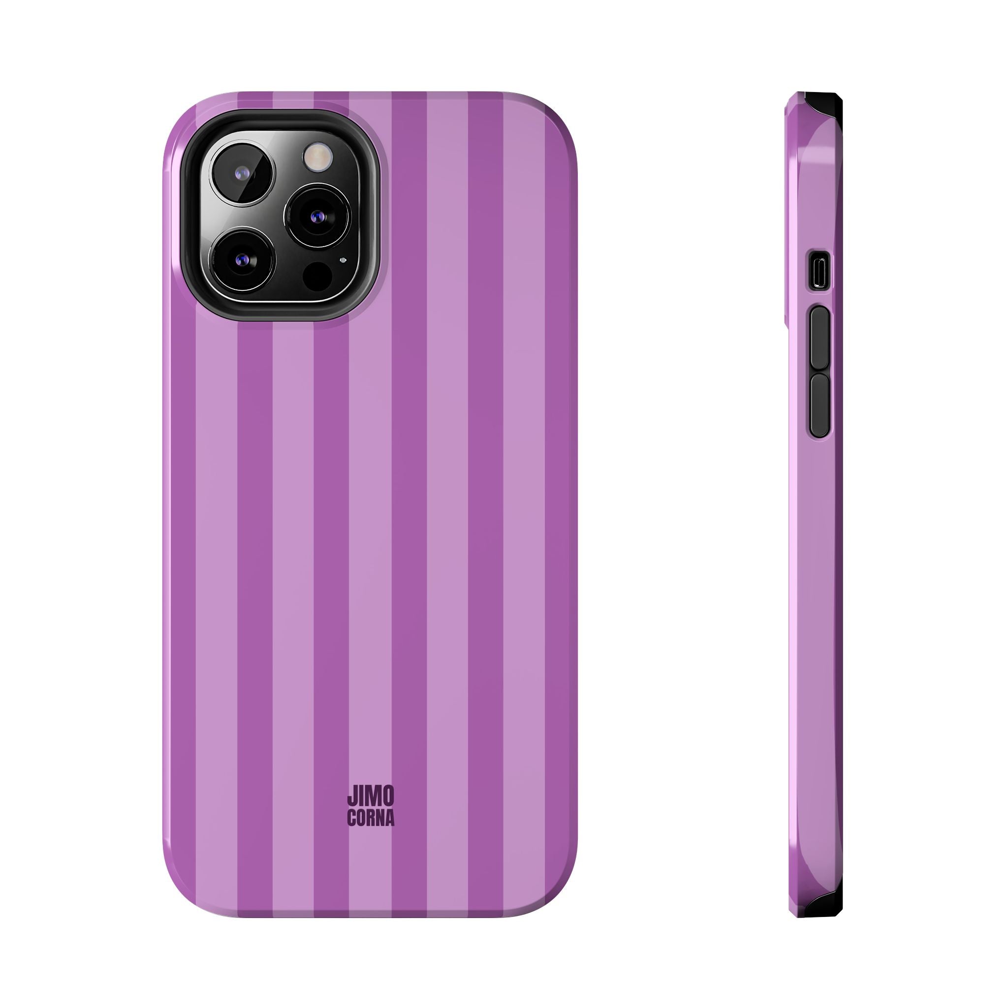 Bold Stripes iPhone Case | Plum