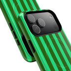 Bold Stripes MagSafe iPhone Case | Olive Green
