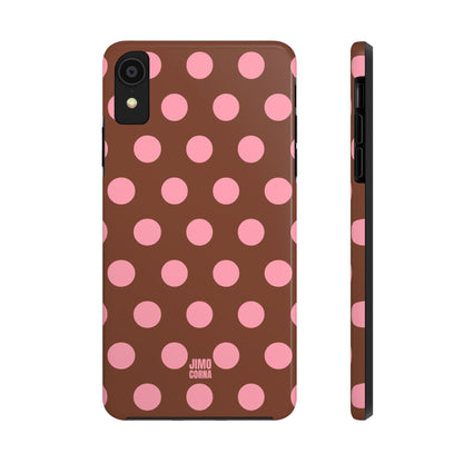 Big Polka Dot | Brown and Pink
