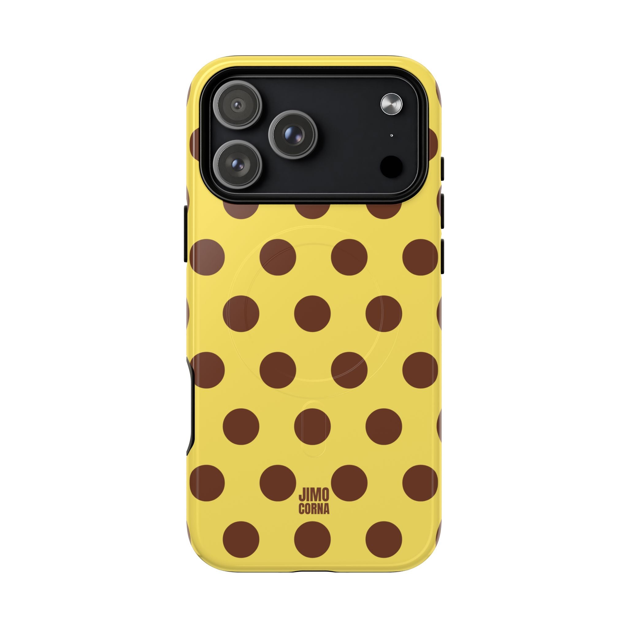 Big Polka Dot | Yellow and Brown