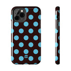 Big Polka Dot | Brown and Blue