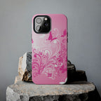 Pink Flutter Garden iPhone Case