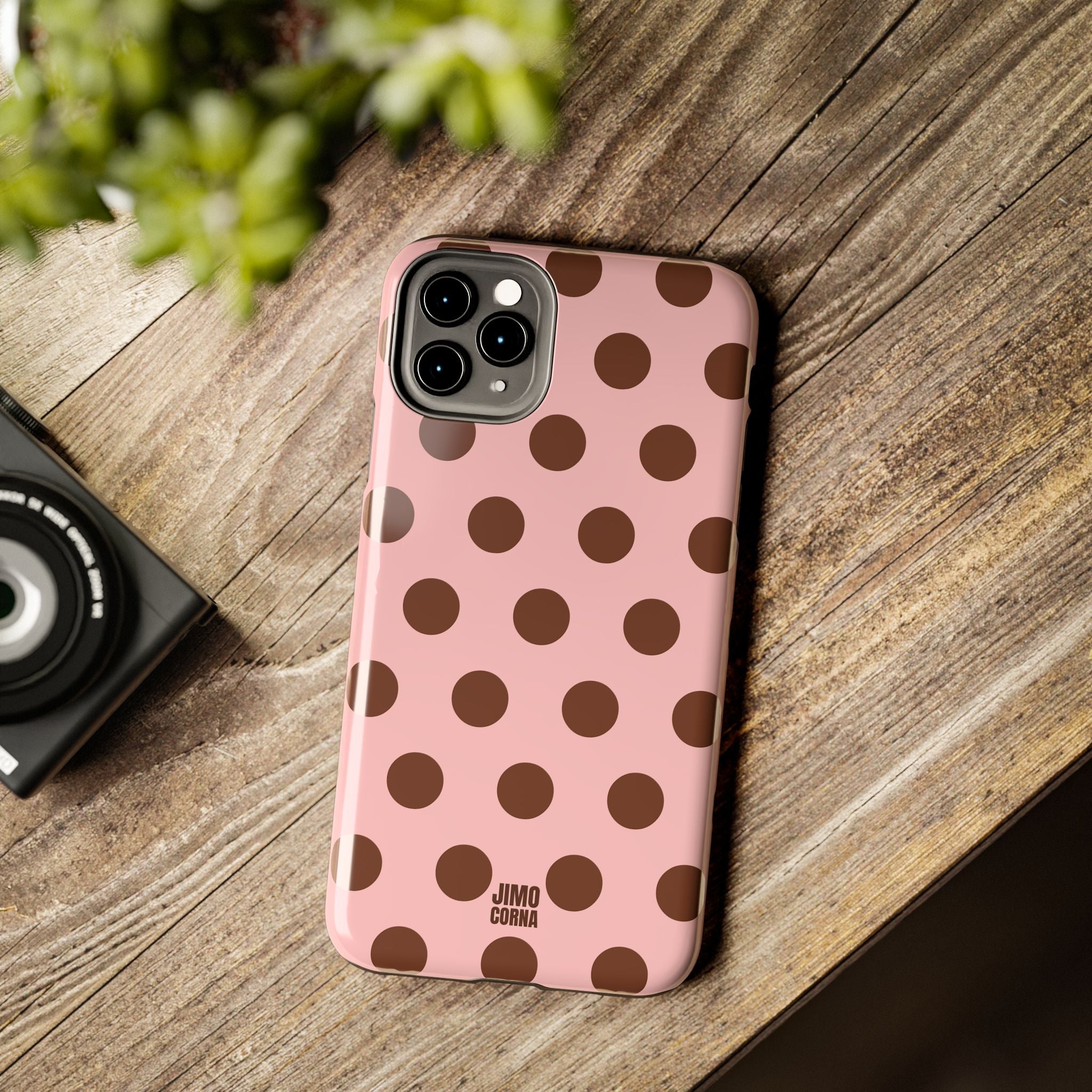 Big Polka Dot | Pink and Brown