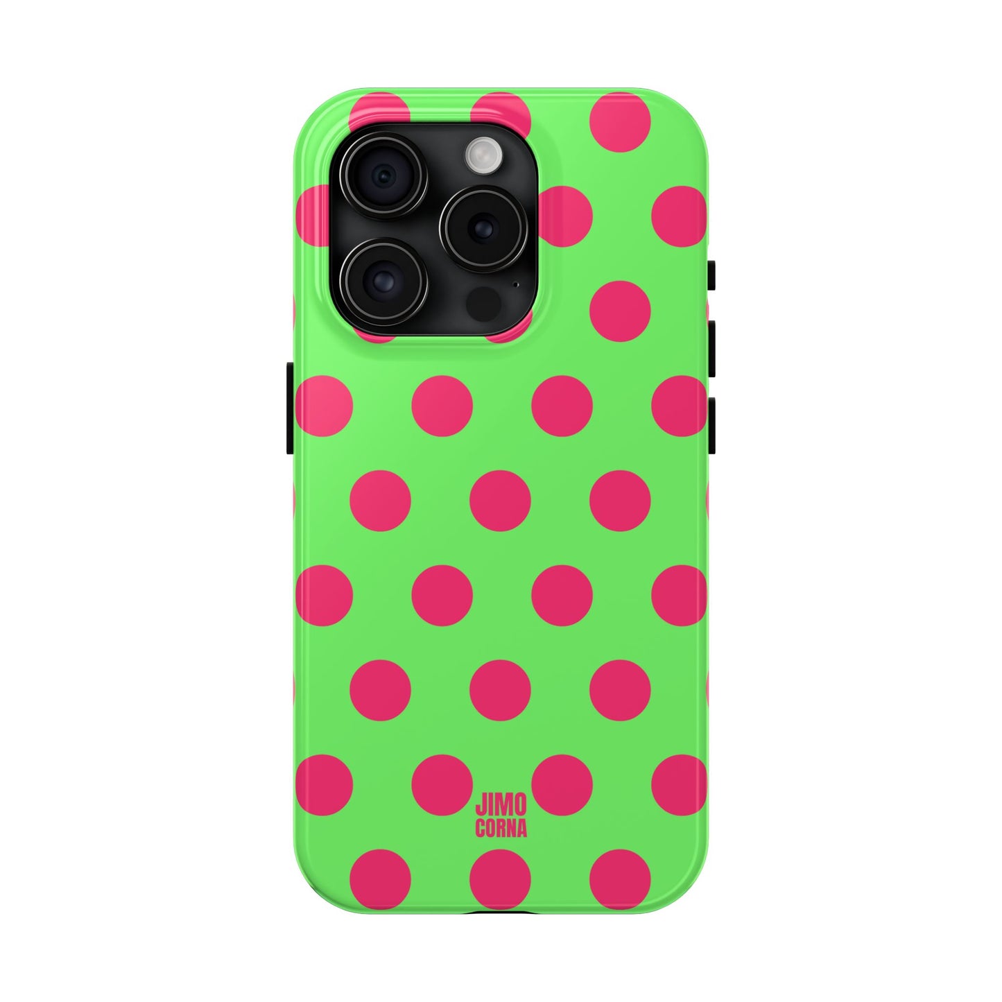 Big Polka Dot | Green and Pink