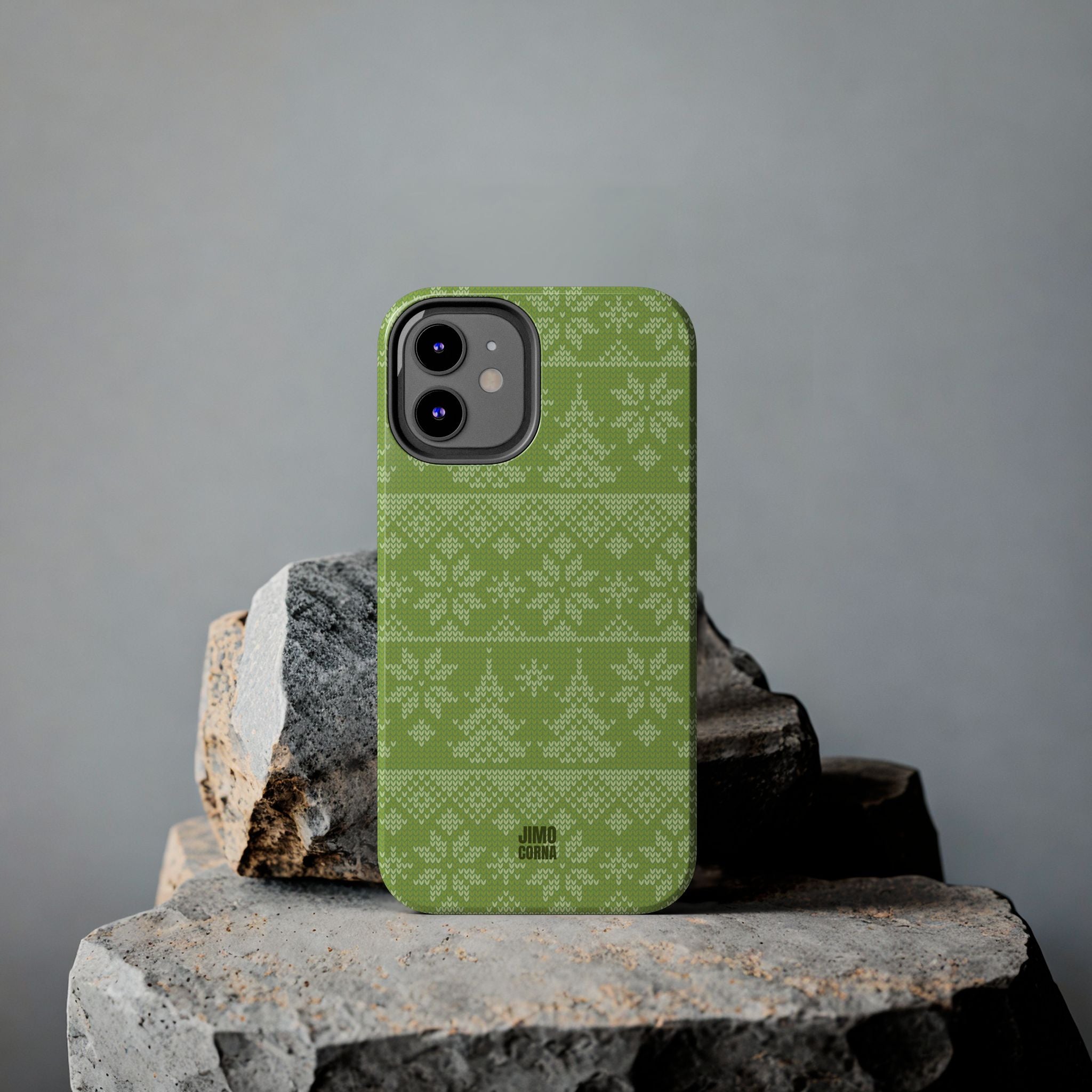 Holiday Knit | Green iPhone Case