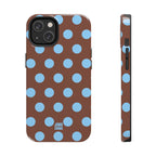 Big Polka Dot | Brown and Blue