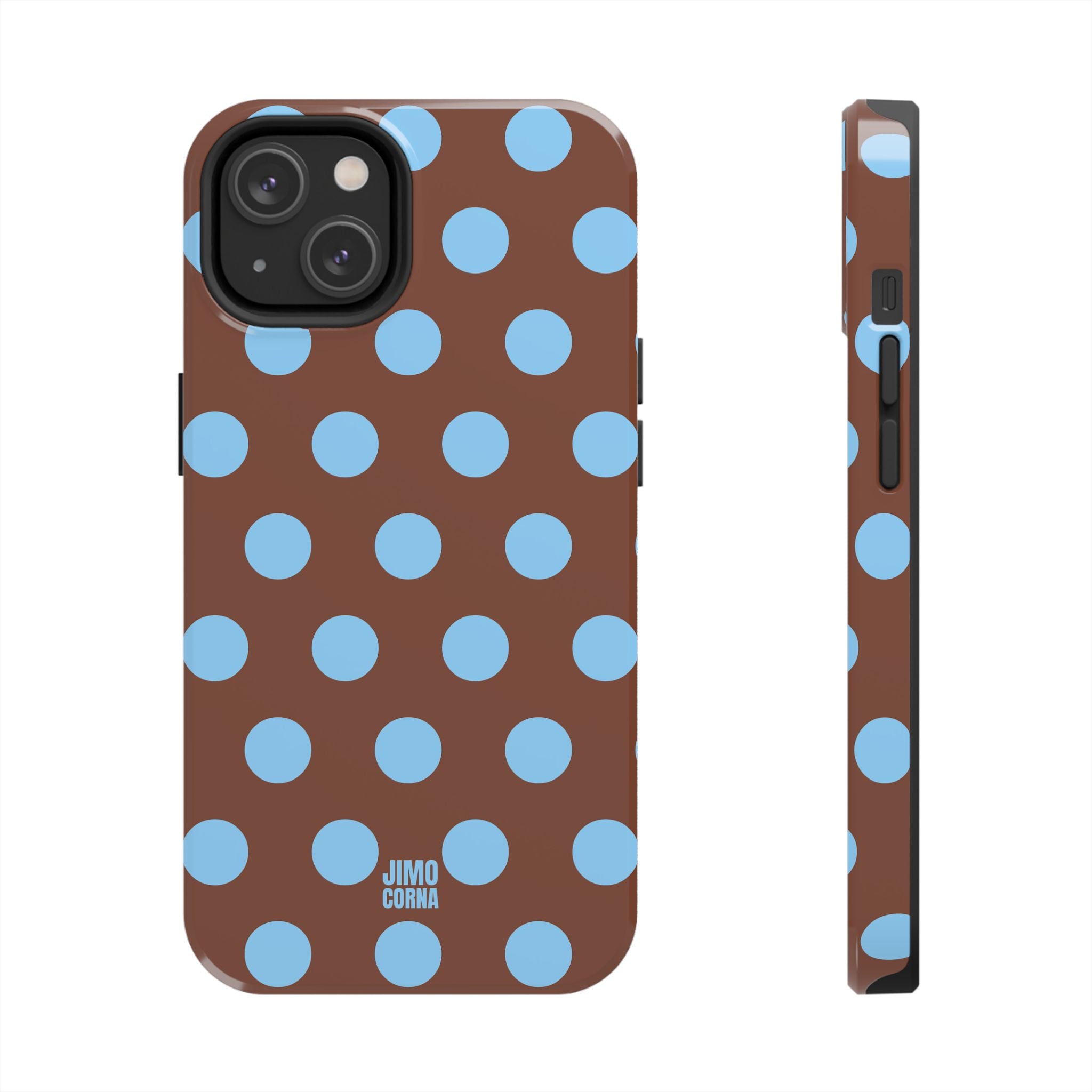 Big Polka Dot | Brown and Blue