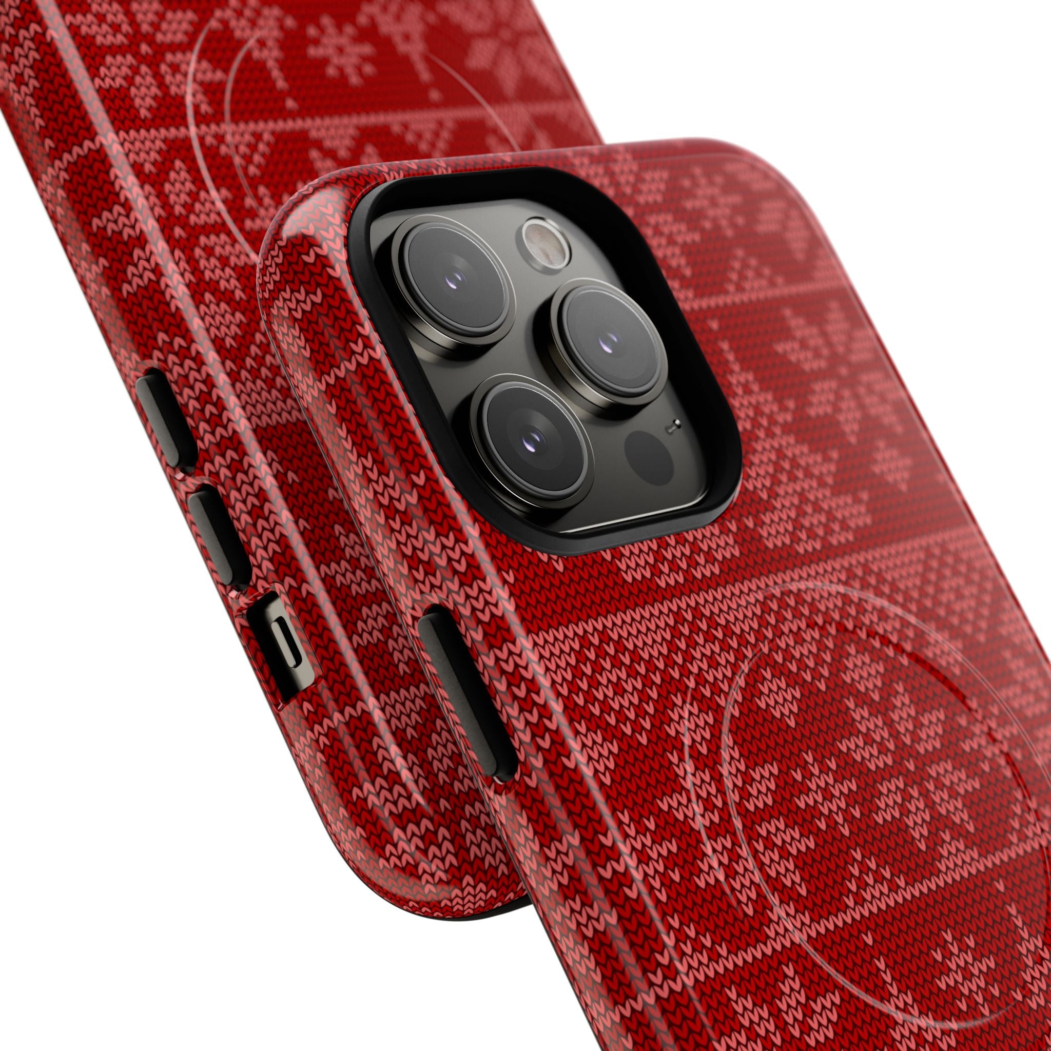 Holiday Knit | Red MagSafe iPhone Case