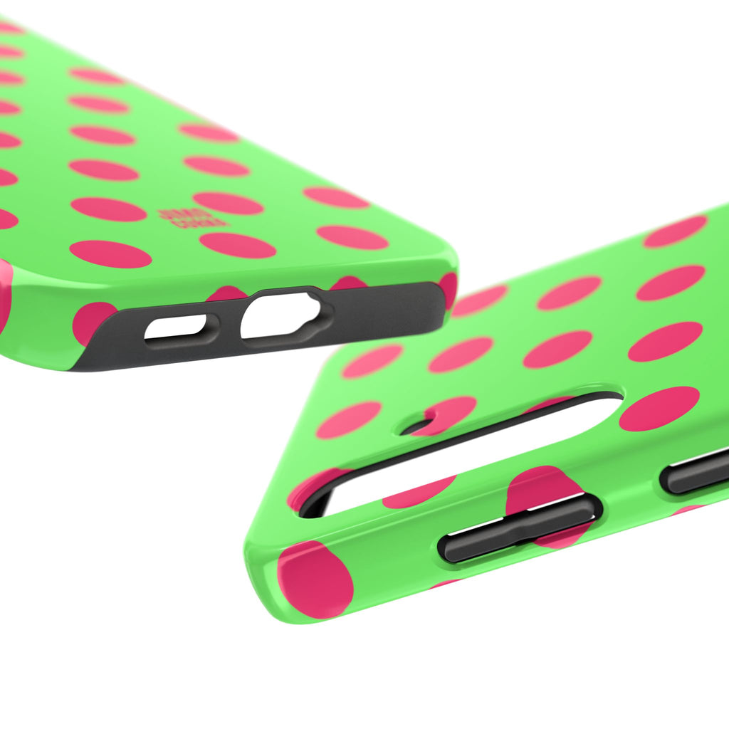 Big Polka Dot | Green and Pink