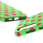 Big Polka Dot | Green and Pink