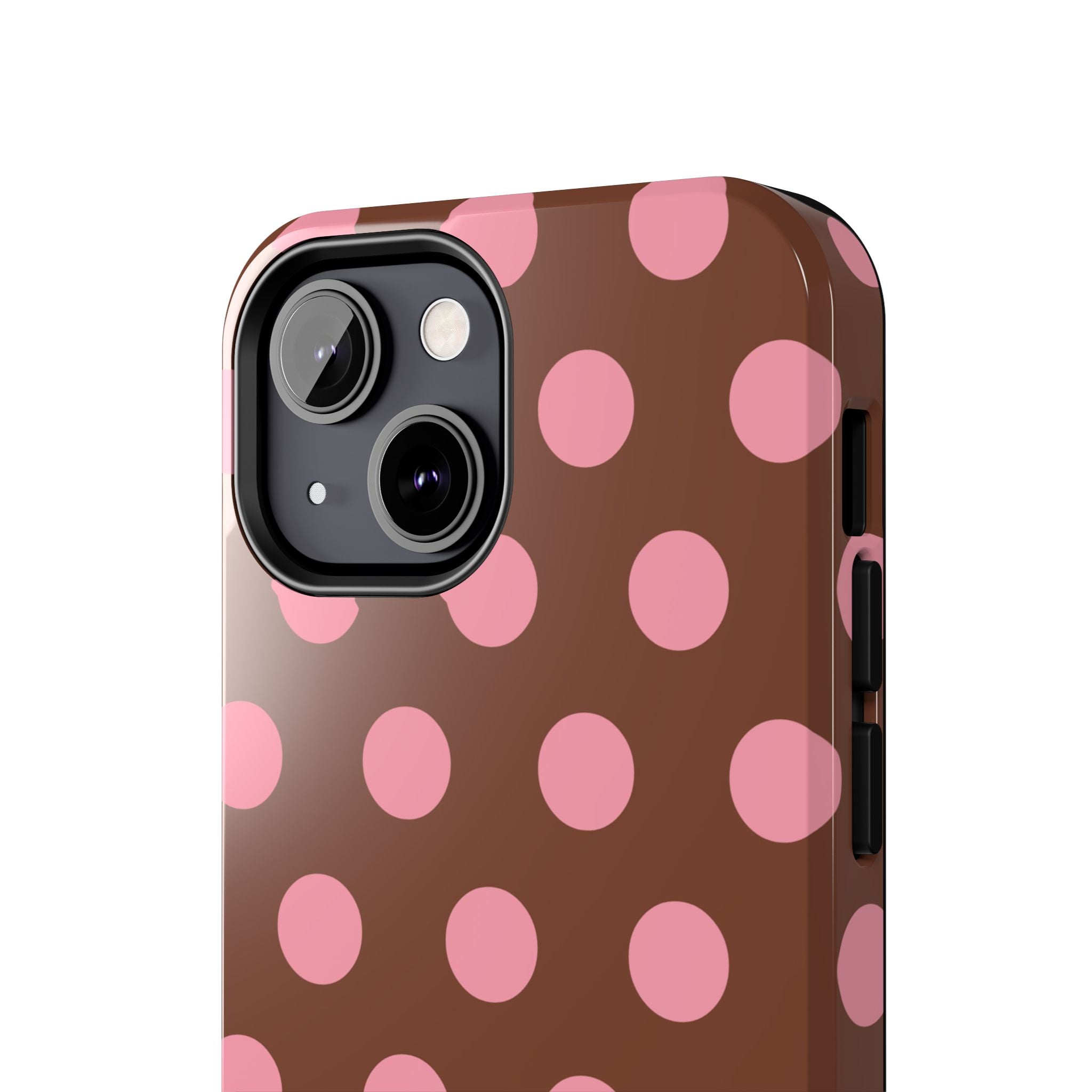 Big Polka Dot | Brown and Pink
