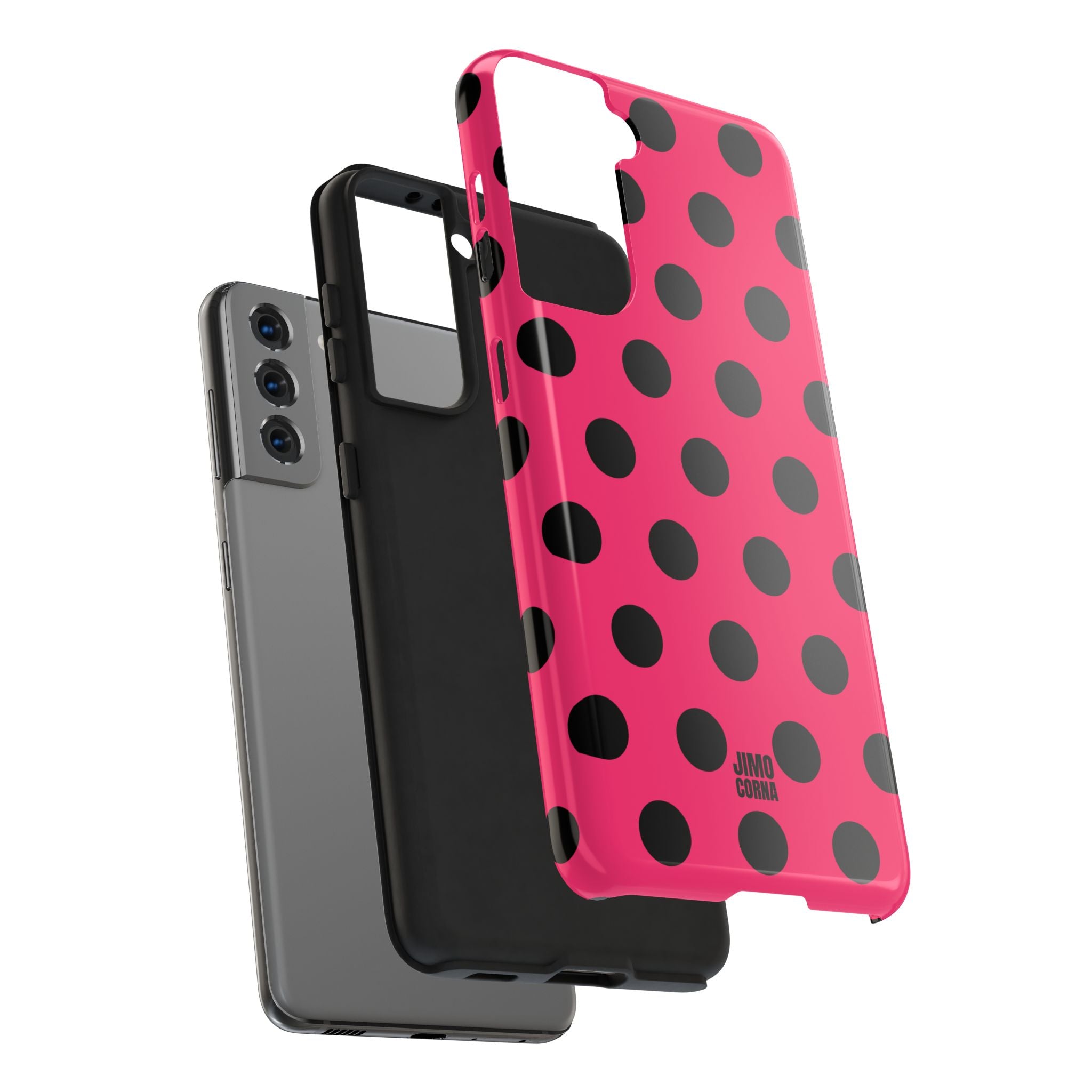 Big Polka Dot | Hot Pink and Black