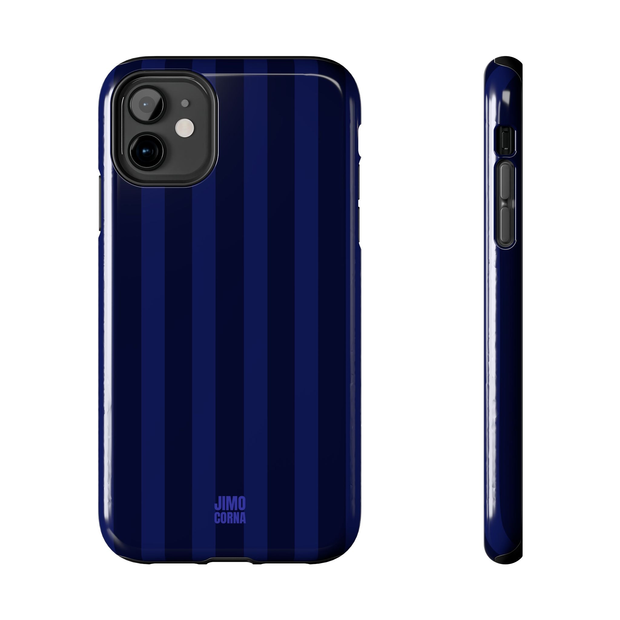 Bold Stripes iPhone Case | Navy Blue