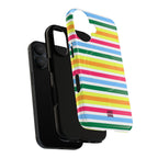Rainbow Sorbet Stripe MagSafe iPhone Case