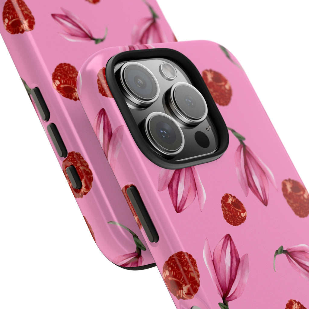 Raspberries and Flowers