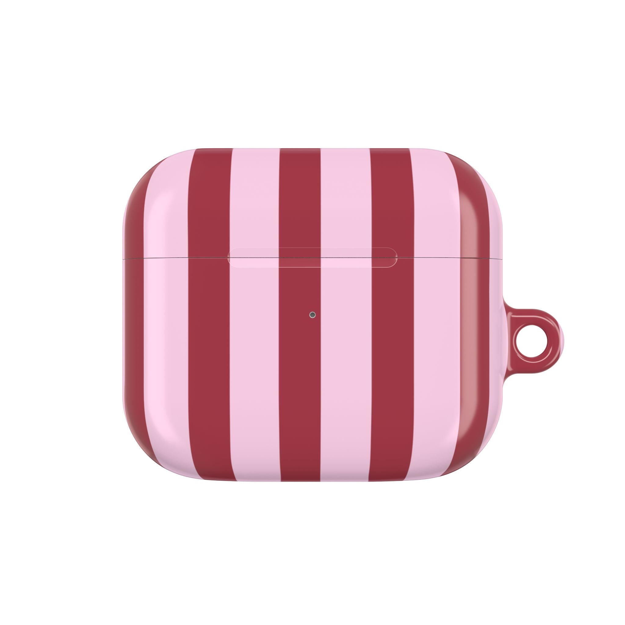 Bold Stripes AirPods Case | Pink and Red