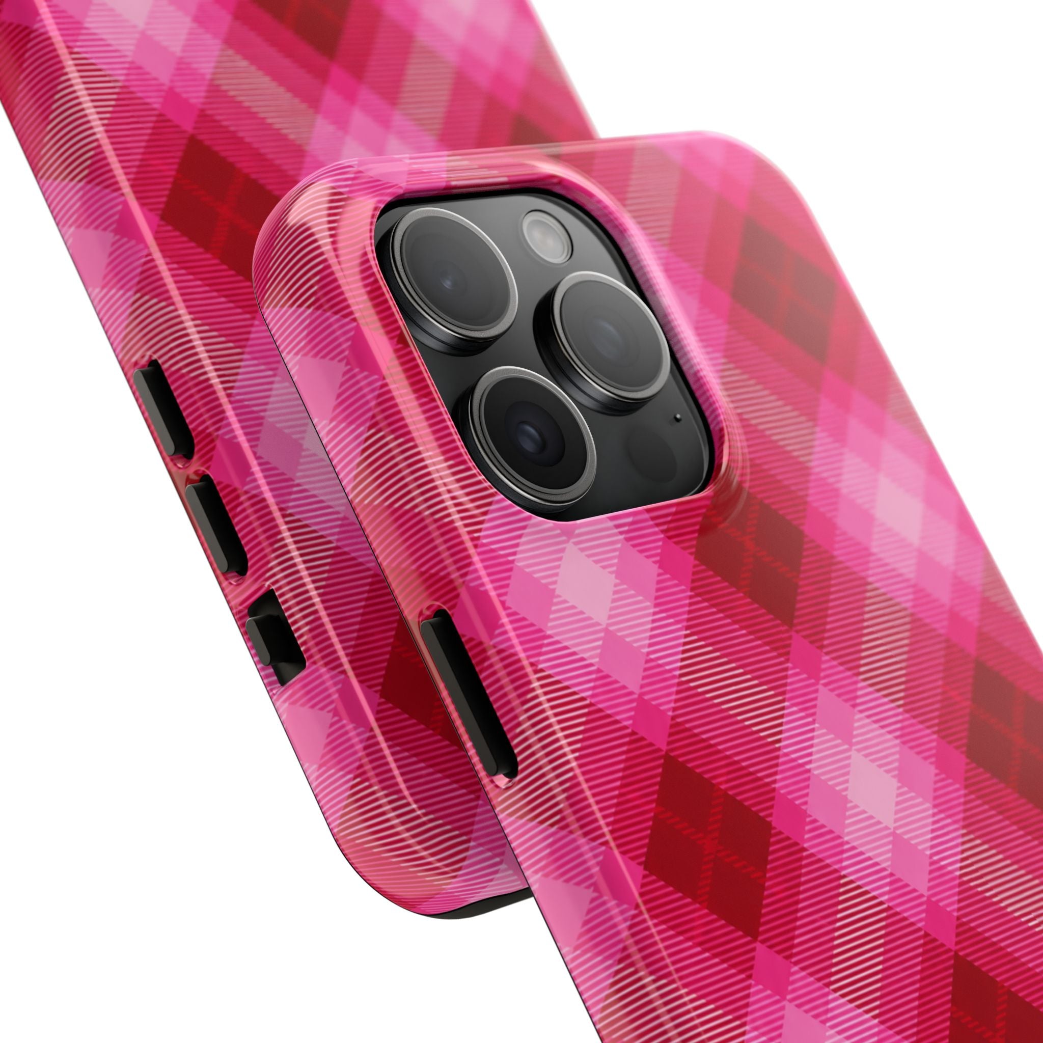 Pink Picnic Plaid iPhone Case