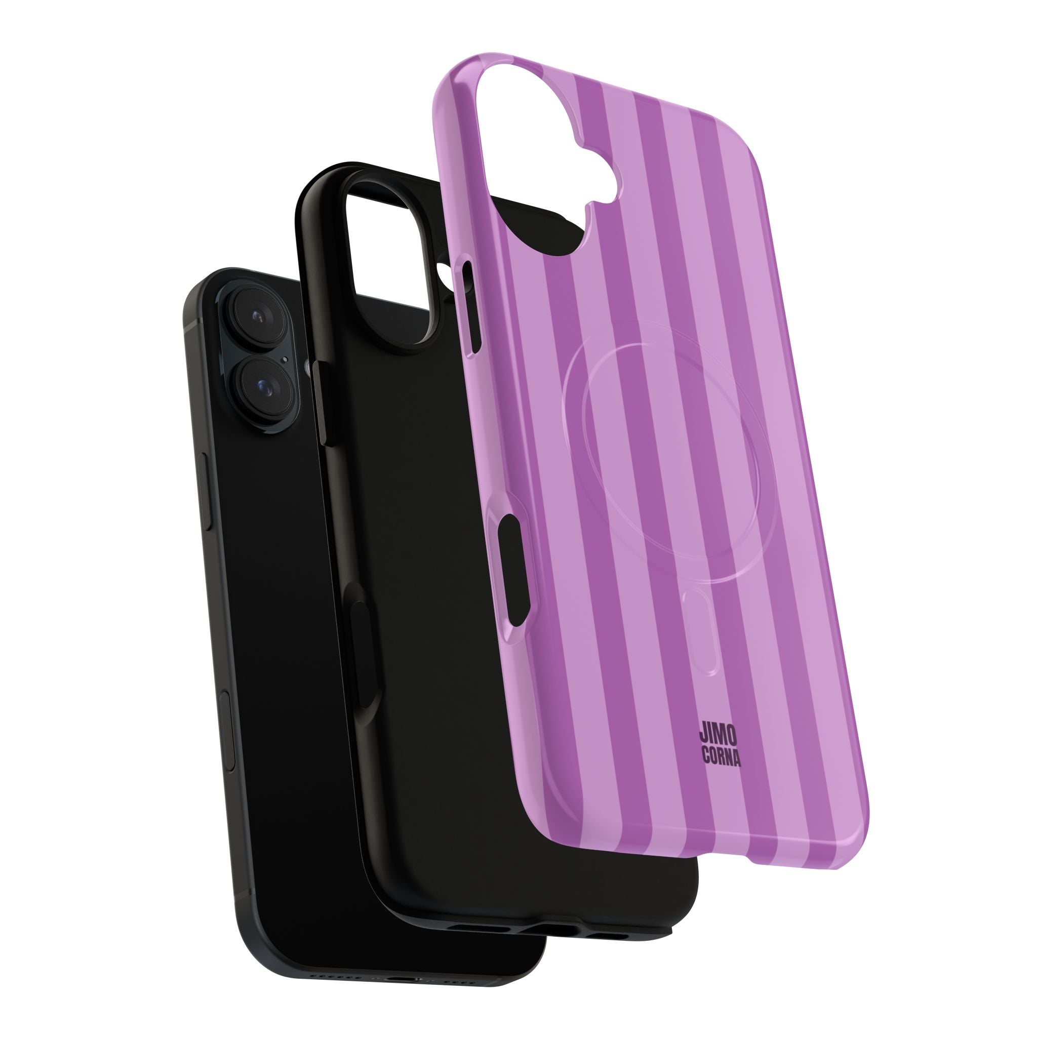 Bold Stripes MagSafe iPhone Case | Plum