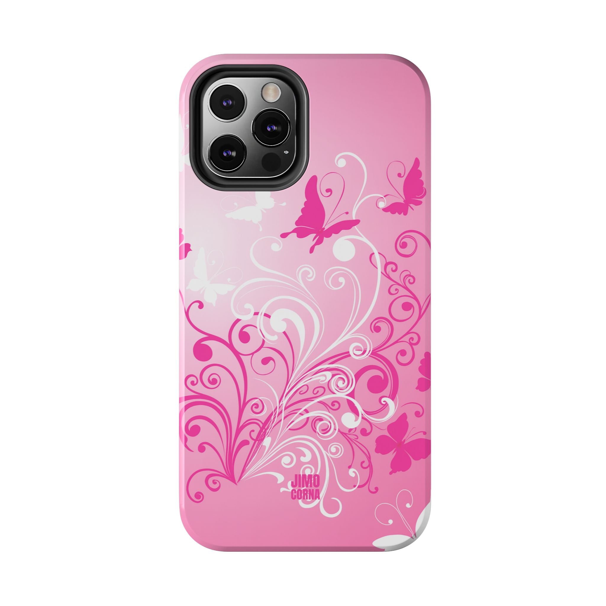 Pink Flutter Garden iPhone Case