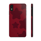 Cherry Red Bold Stars
