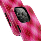 Pink Picnic Plaid MagSafe iPhone Case