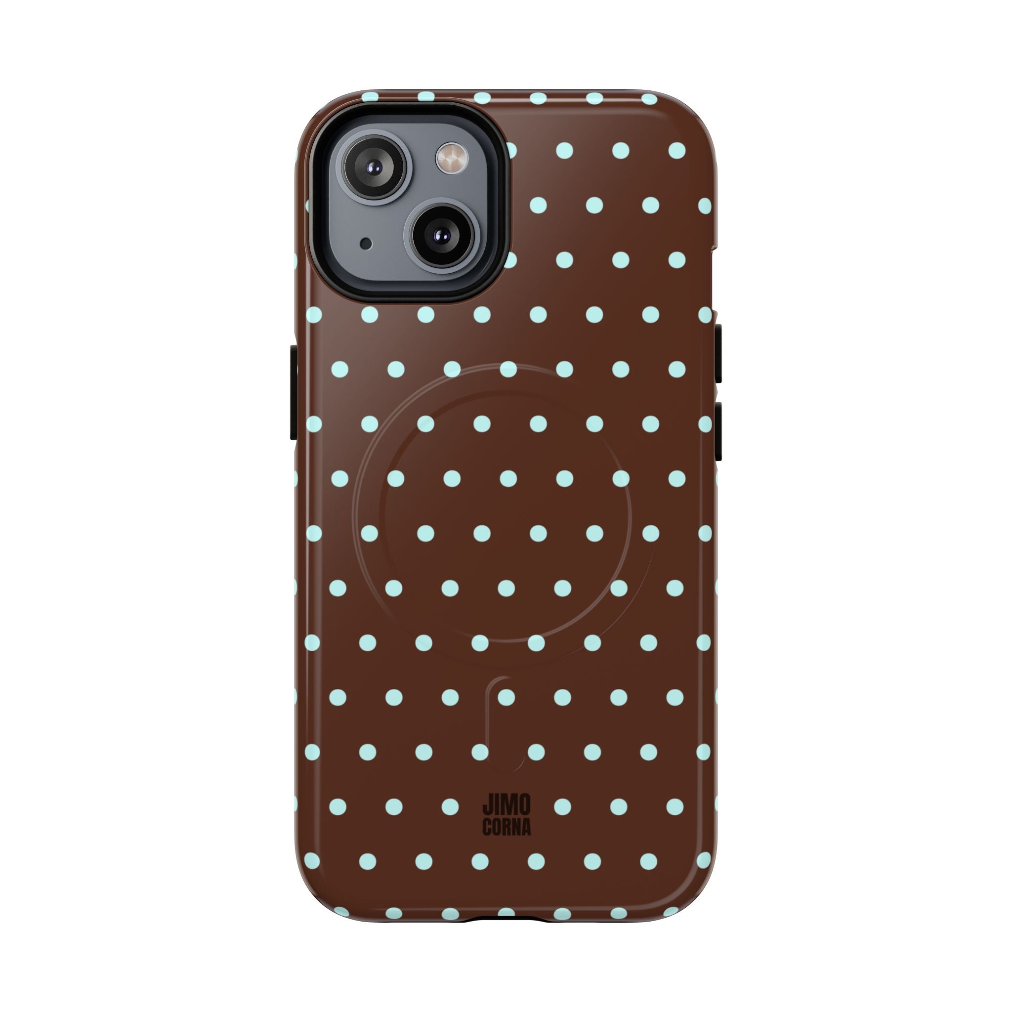 Polka Dot | Brown and Blue