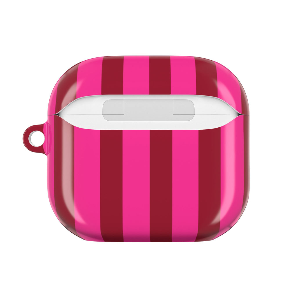 Bold Stripes AirPods Case | Strawberry Burst
