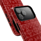 Holiday Knit | Red MagSafe iPhone Case