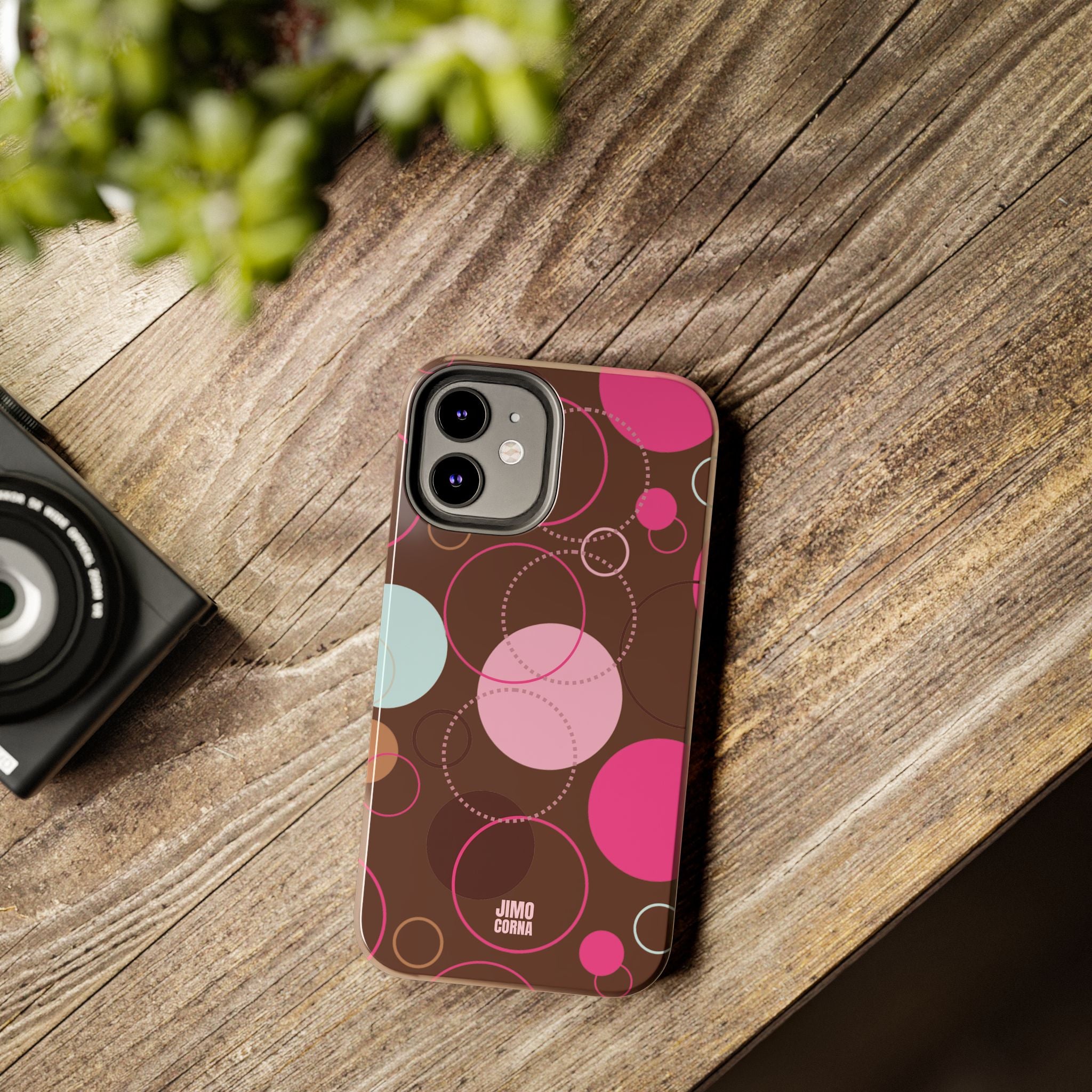 Spiral Pop iPhone Case | Brown