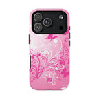 Pink Flutter Garden MagSafe iPhone Case