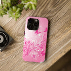 Pink Flutter Garden iPhone Case